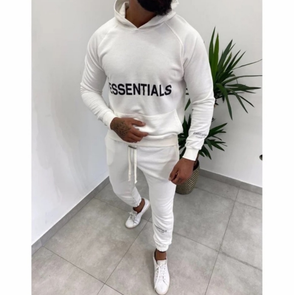 Fear of God Essentials AUTHENTIC White Colored Sweat Pants Size medium Brand NEW
